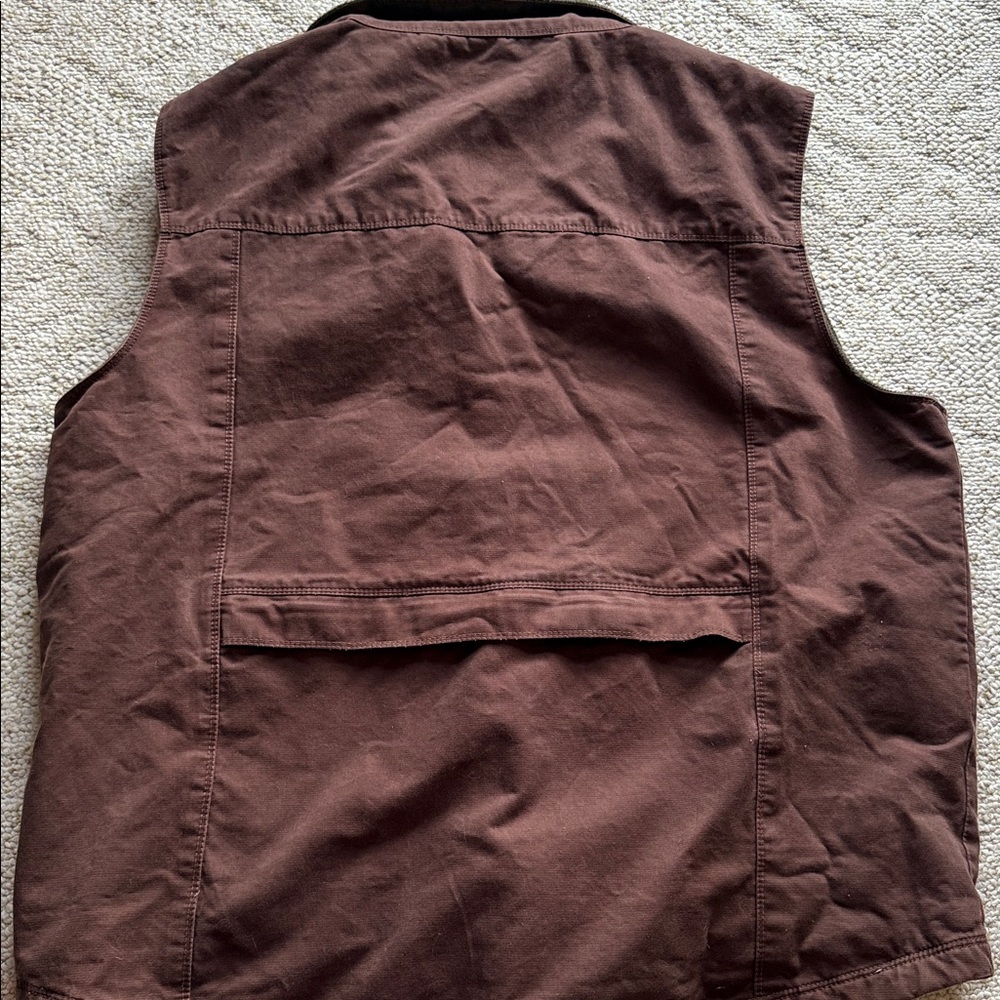 Men's North River Brown Utility Vest - fleece lined sz XXL - Picture 9 of 10